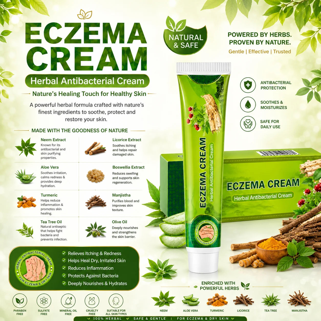 Herbal Eczemaron Cream (Buy 1 Get 1 Free) (50 ml)