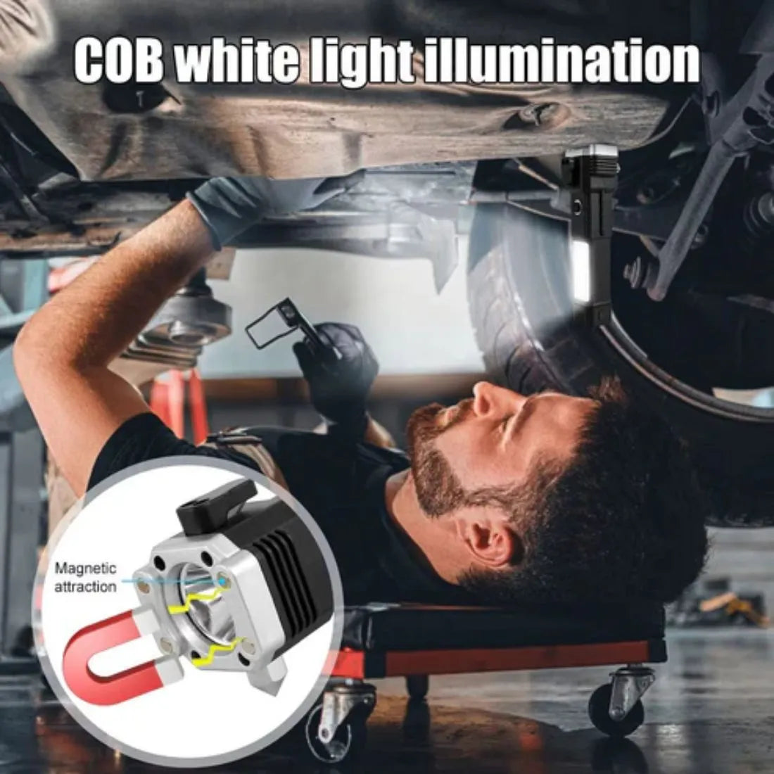 Rechargeable LED Emergency Safety Flashlight