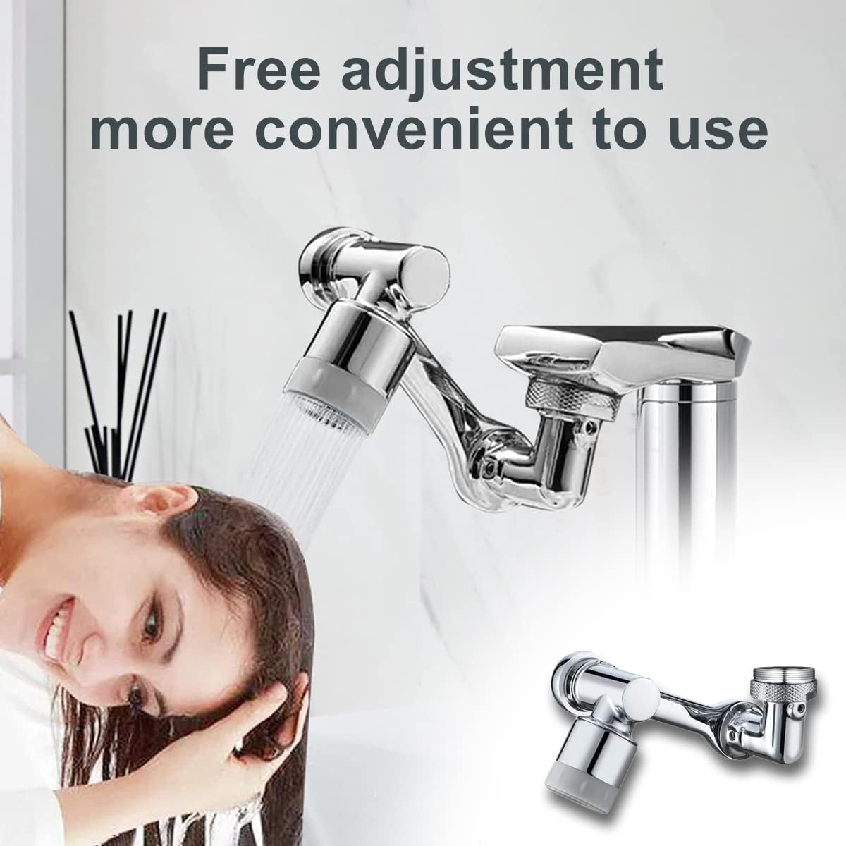 360° Rotating Faucet Extender & Splash Filter