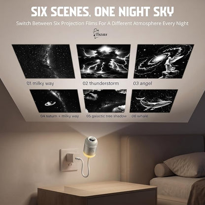 2027 New Hd Smart Dynamic 5d Holographic Night Light Projector with 24 lens