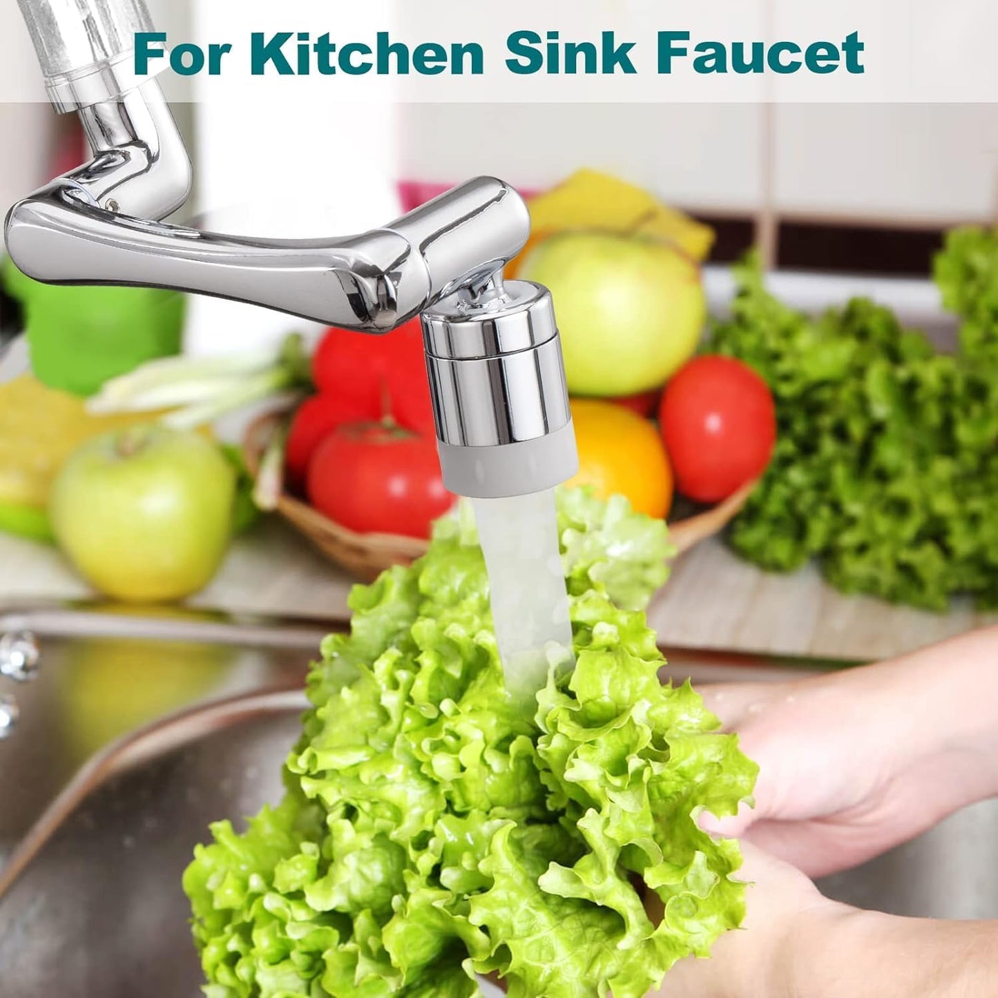 360° Rotating Faucet Extender & Splash Filter