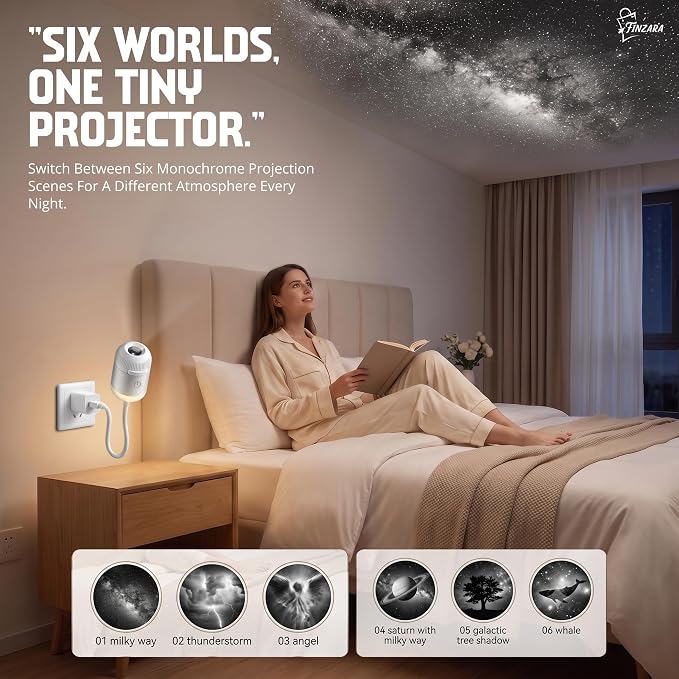 2027 New Hd Smart Dynamic 5d Holographic Night Light Projector with 24 lens