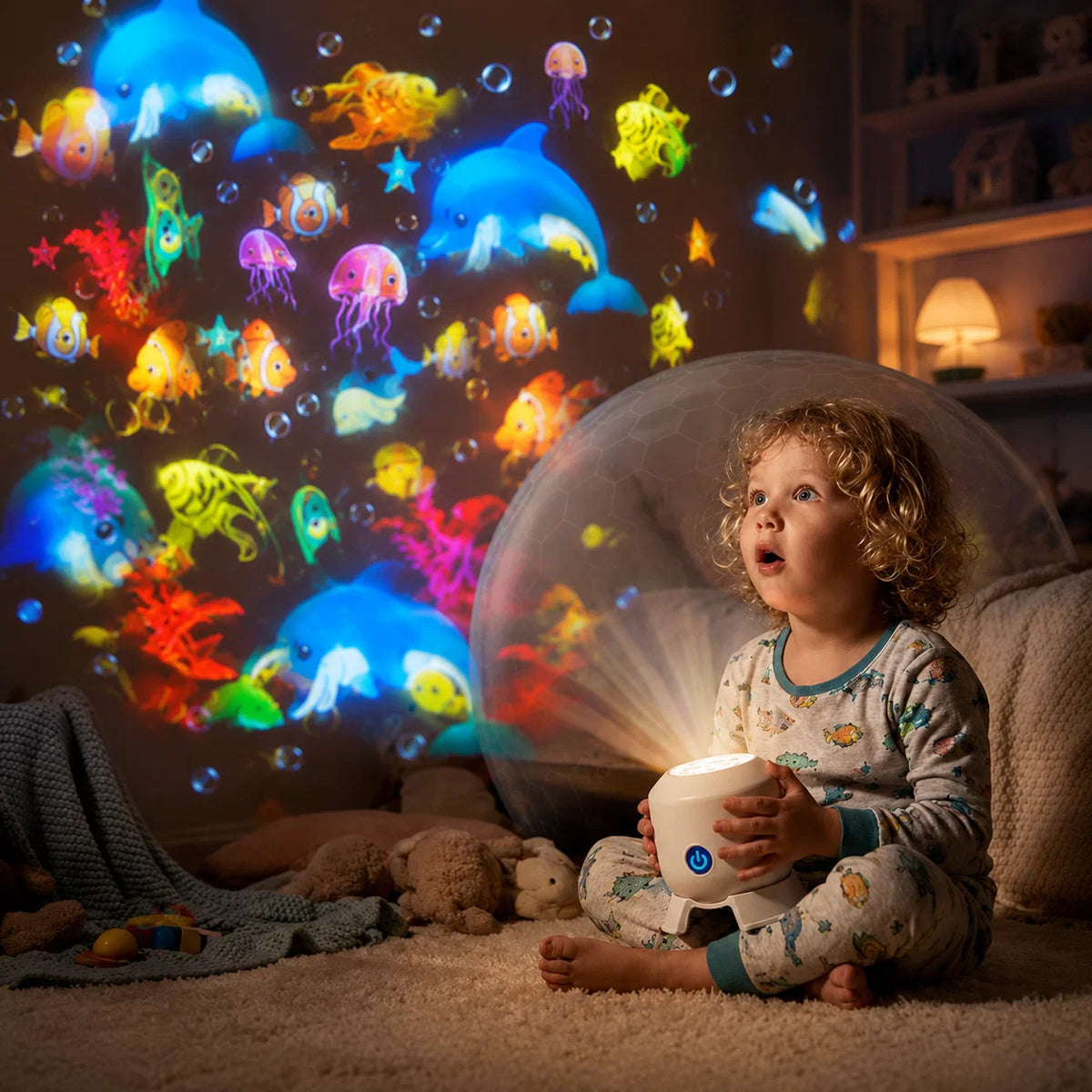 Ocean World Night Light Rotating Projector