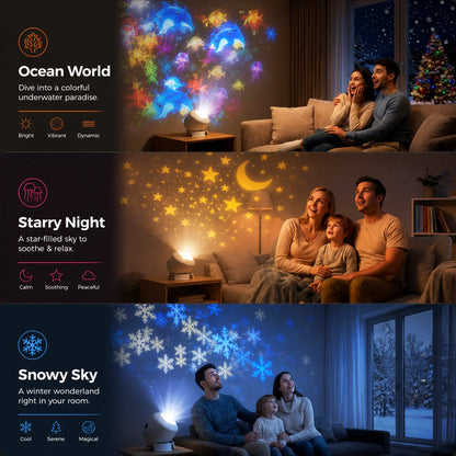 Ocean World Night Light Rotating Projector