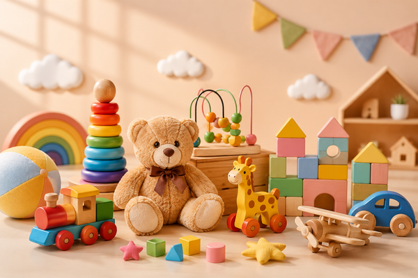 Kids and toy